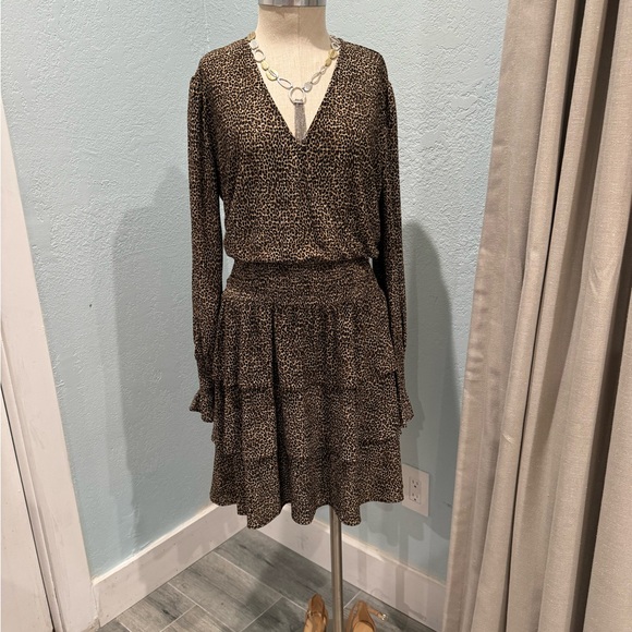 Michael kors Animal Print  Ruffle Dress - Picture 6 of 6
